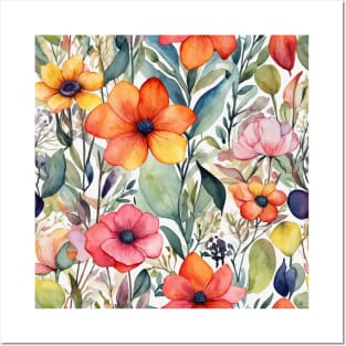 Floral Radiance Vibrant Design Delights Posters and Art